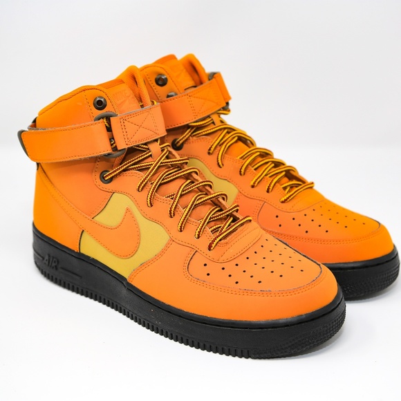 Nike Other - Nike Air Force 1 High SAMPLE sz 9 Orange Dark Blk